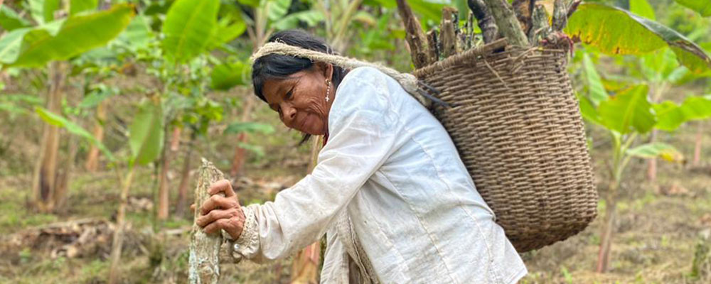 Fotografía de una mujer campesina.